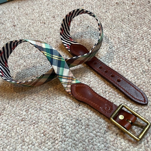 New reversible cloth & leather belt 34 - Picture 1 of 9
